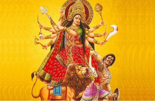 Hình ảnh nữ thần Thần Durga trong thần thoại Ấn Độ