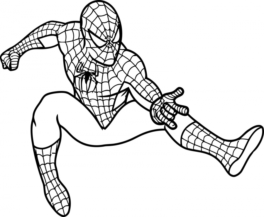 Tranh tô màu siêu nhân người nhện Spiderman bé trai yêu thích nhất